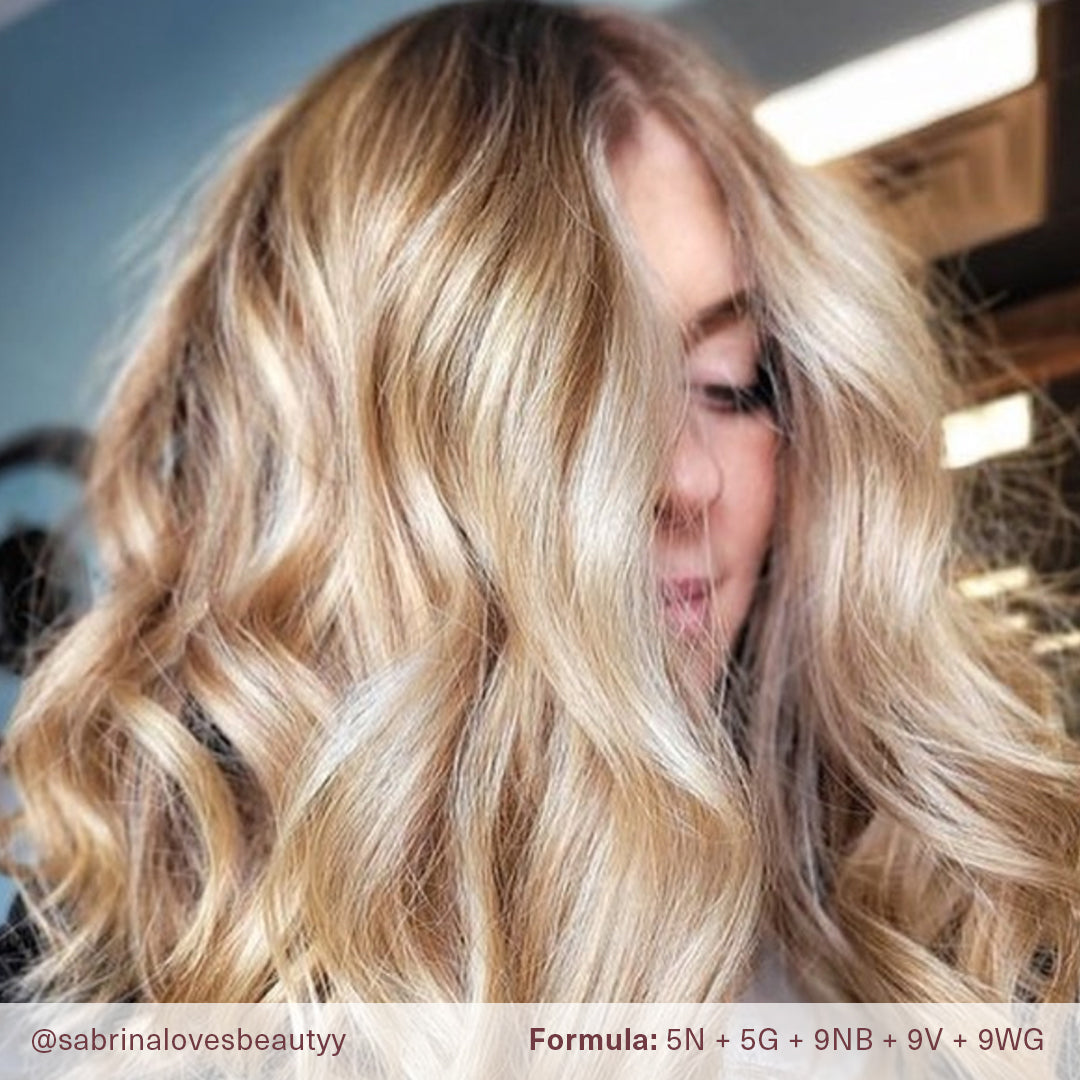 9WG Warm Gold Chardonnay Hair Color - Surface Hair